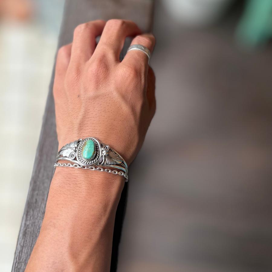 ターコイズバングル ナバホ インディアンジュエリー/ネイティブ