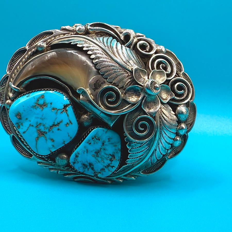 ターコイズバックル インディアンジュエリー/ネイティブアメリカン