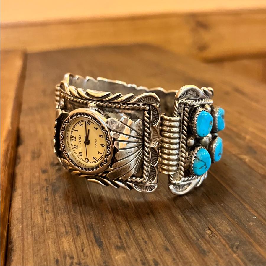 ヴィンテージ時計 スリーピングビューティターコイズ インディアン