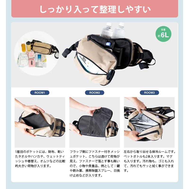 PairFook 抱っこバッグ ヒップシート ボディバック 2WAY 抱っこ紐 はっ