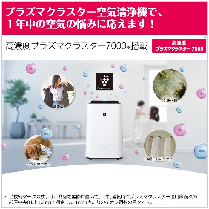 2025年新品SHARP 加湿空気清浄機 プラズマクラスターKC-40TH7-W SHARP