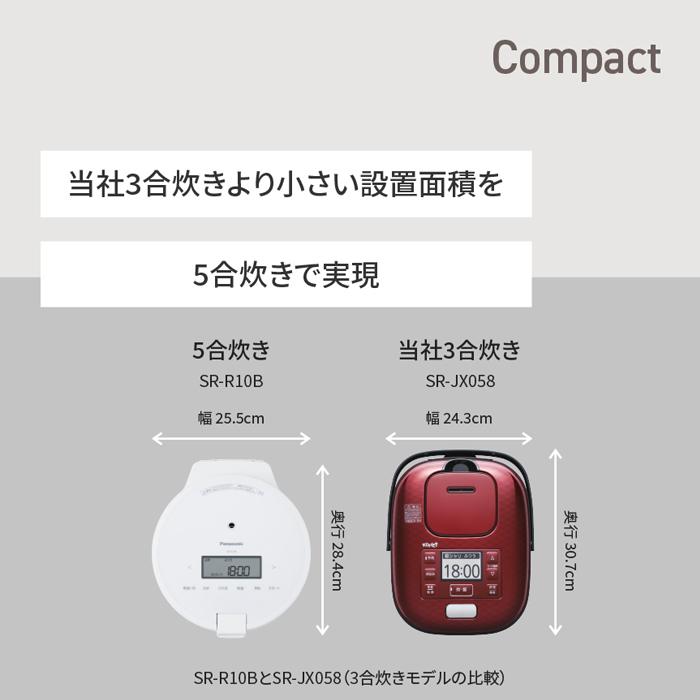Panasonic（パナソニック） 炊飯器 5合炊き 圧力IH炊飯器 圧力IHジャー
