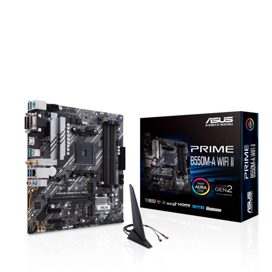 ASUS PRIME B550M-A WIFI II AMD B550チップセット搭載MicroATX