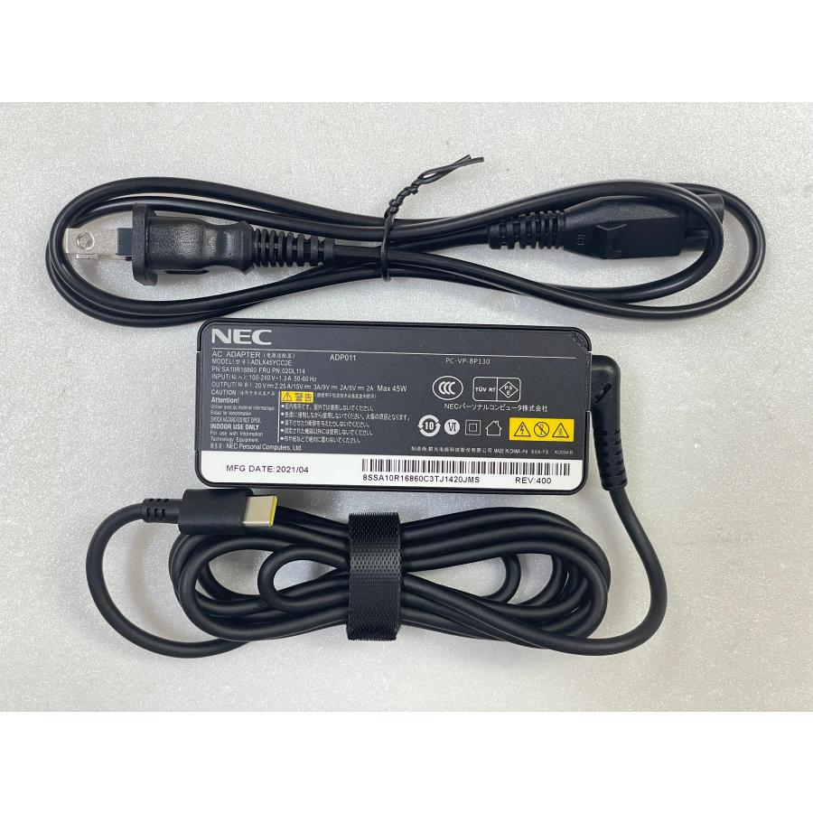 NEC NEC ADP011/PC-VP-BP130/ADLX45YCC2E 20V-2.25A 45W 小型軽量AC