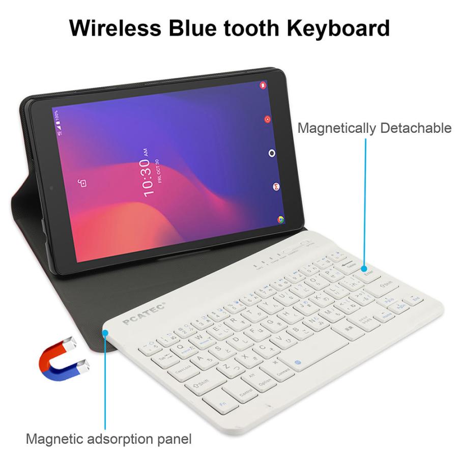 dtab ドコモ タブレット Compact d-42A キーボード付 PUレザーケース