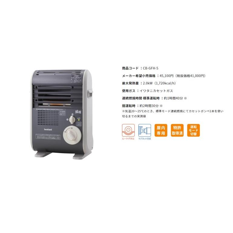 Iwatani（イワタニ） 風暖 CB-GFH-5 カセットガスファンヒーター