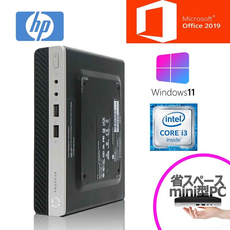 日本HP 超ミニPC HP ProDesk 400 G3 DM/Windows 11
