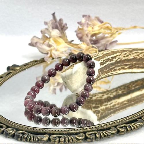 レッドトルマリン ルベライト トルマリン ブレスレット 約7.5ミリ