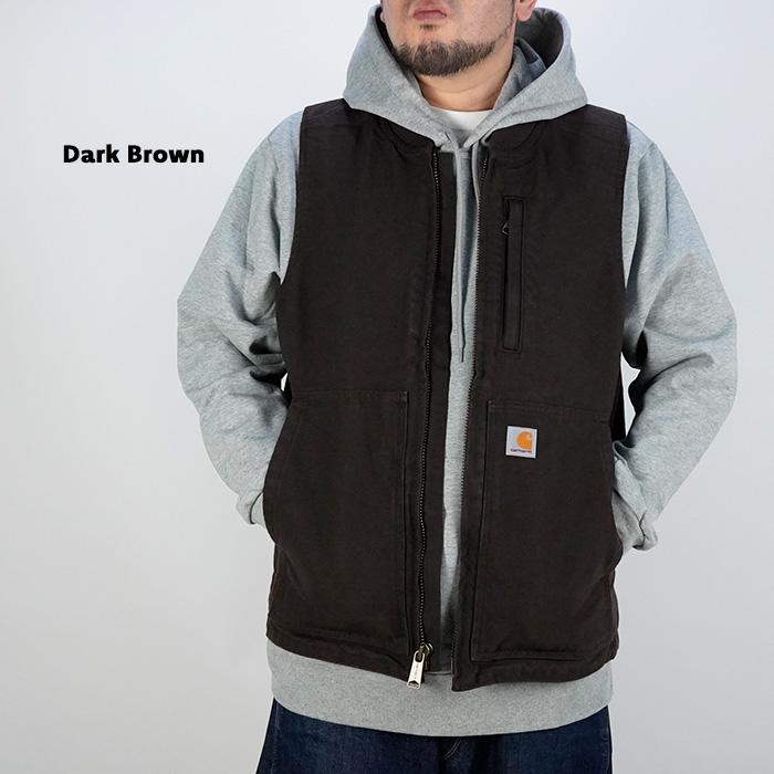 Carhartt（カーハート） リブカラー ワークベスト CARHARTT LOOSE FIT