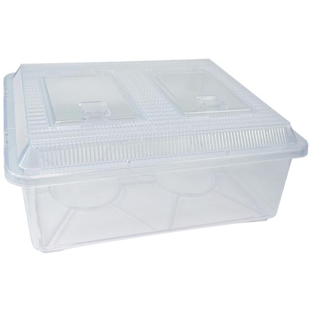 プラケース 特大 フラット クリア W430×D340×H190 飼育容器ケース ヒナ