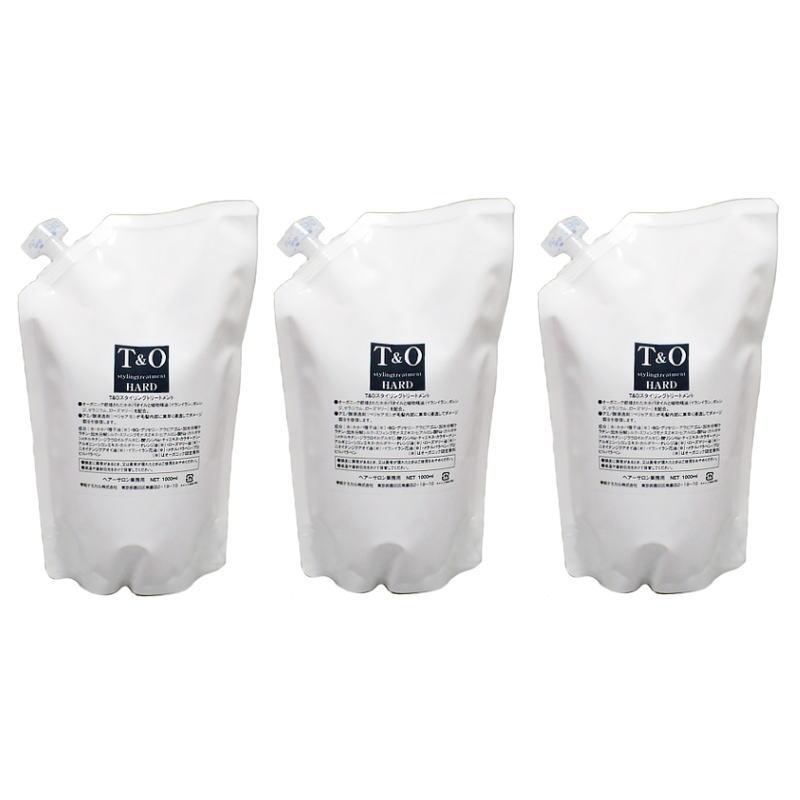 東粧ケミカル T&O スタイリングトリートメント ハード 1000ml×3点