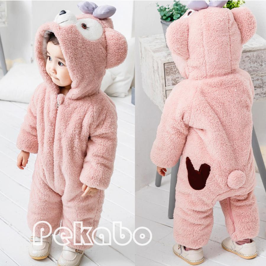 ベビー服 ダッフィー シェリーメイ 着ぐるみ ロンパース くま