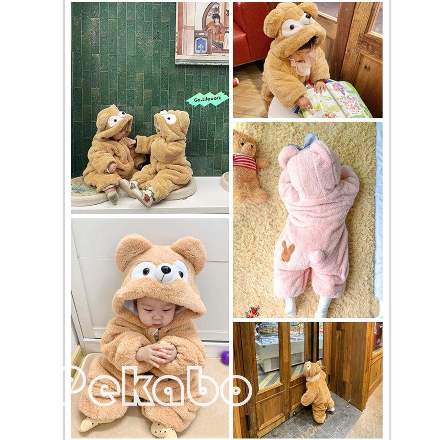 ベビー服 ダッフィー シェリーメイ 着ぐるみ ロンパース くま