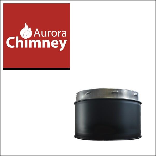 薪ストーブ用 断熱二重煙突 煙突直筒100 内径φ150 外径φ200（オーロラ