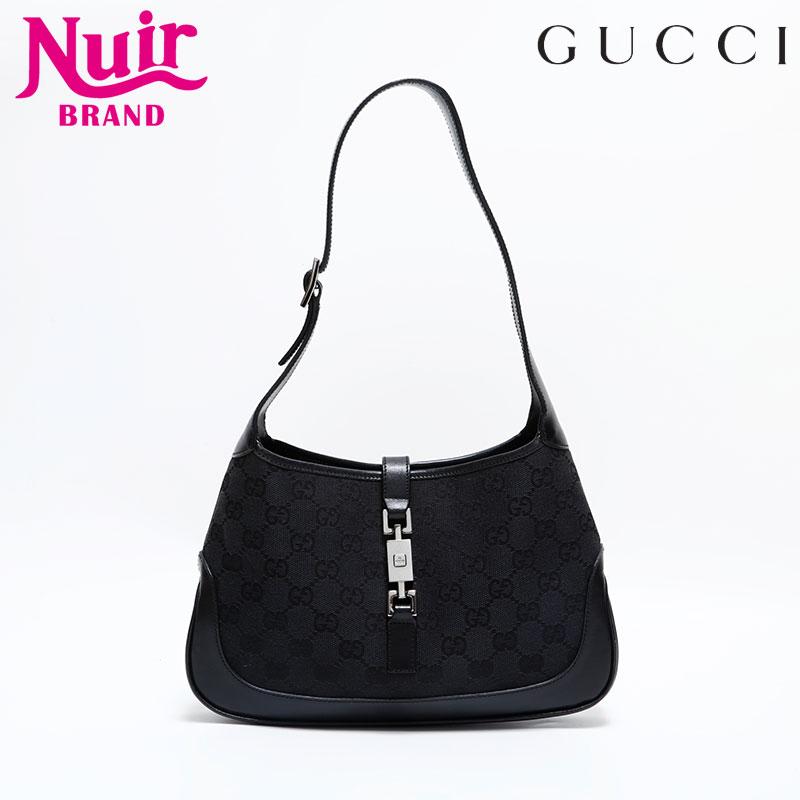 GUCCI（グッチ） ショルダーバッグ GGキャンバス ジャッキー ブラック