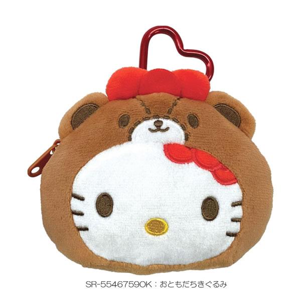 ハローキティ カラビナ付き ぬいぐるみ ファスナー マスコット