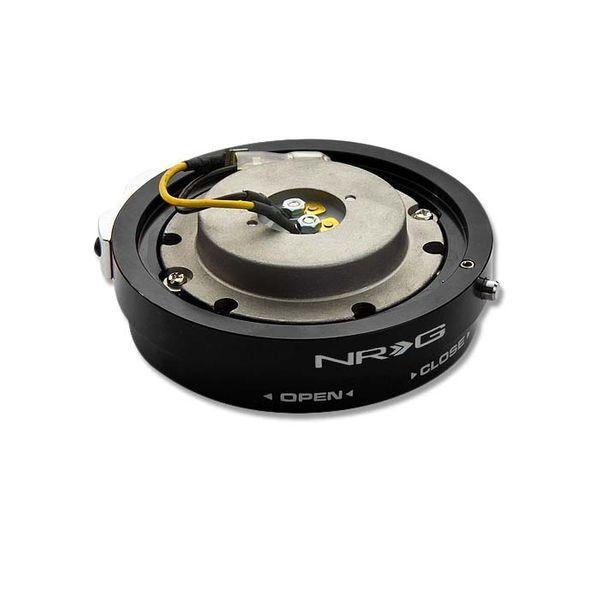 NRG クイックリリース ステアリング ブラック 薄型 SRK-400BK THIN
