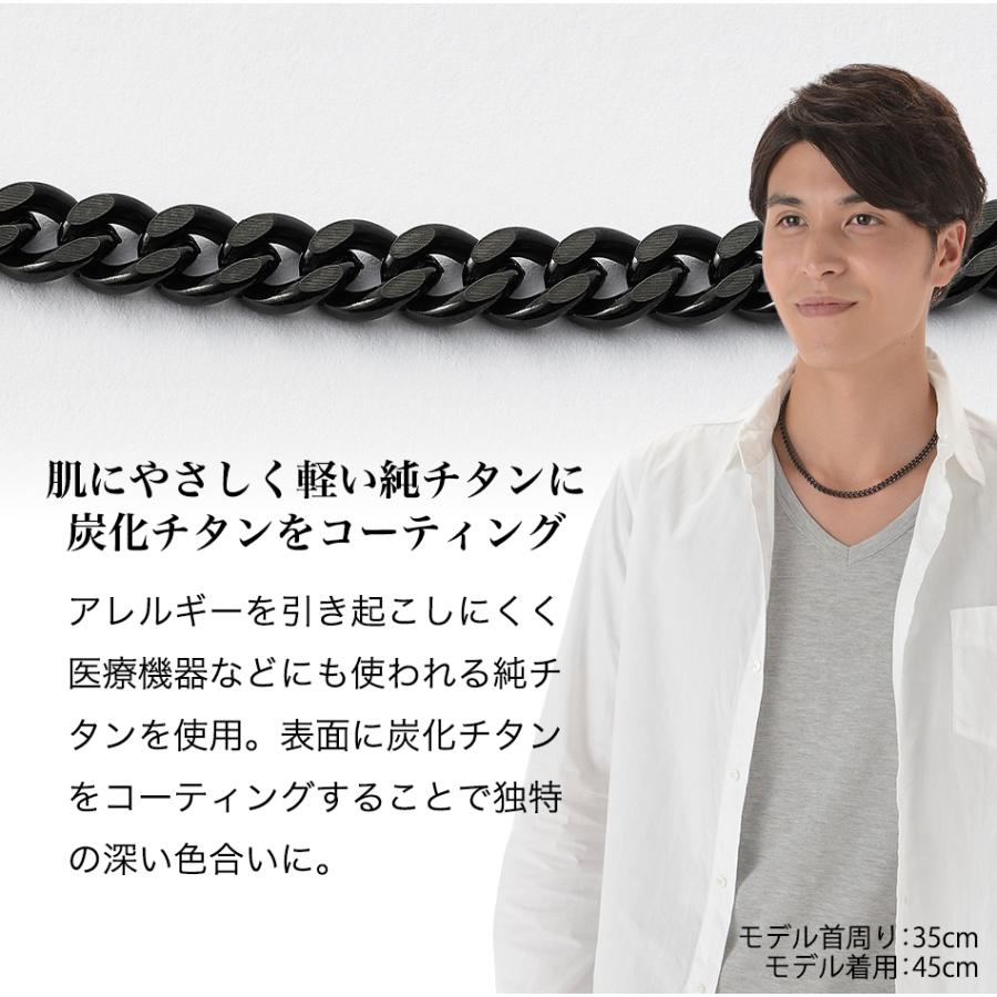 Phiten（ファイテン） 炭化チタンチェーンネックレス 45cm【公式
