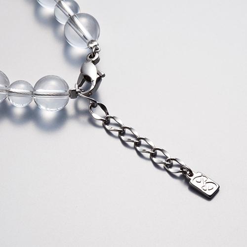 Phiten（ファイテン） 水晶コンビブレス 19cm(5mm・7mm玉)【公式