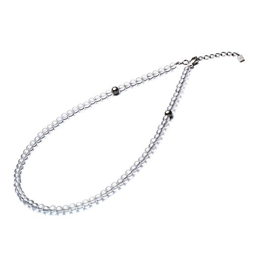 Phiten（ファイテン） 水晶ネックレス 40cm(5mm玉)【公式