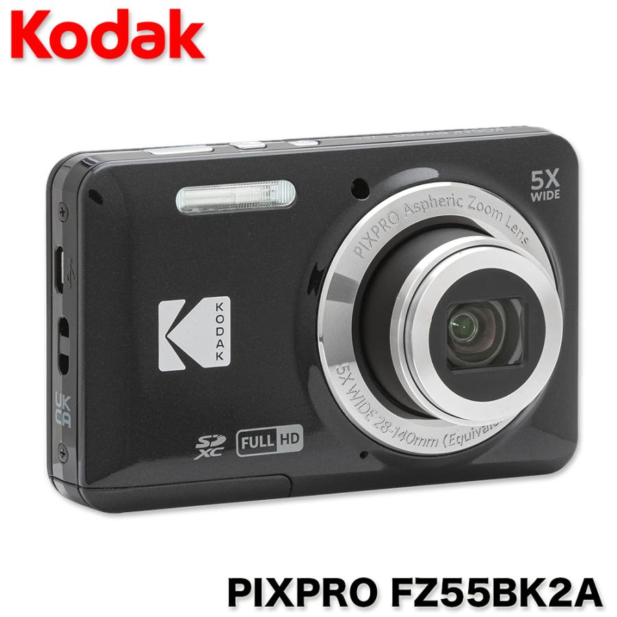 Kodak（コダック） PIXPRO FZ55BK2A デジカメ ブラック カメラ