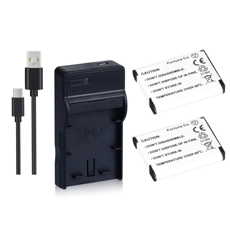 DC109 USB型充電器 MH-66 と ニコンEN-EL19 互換バッテリー2個の3点