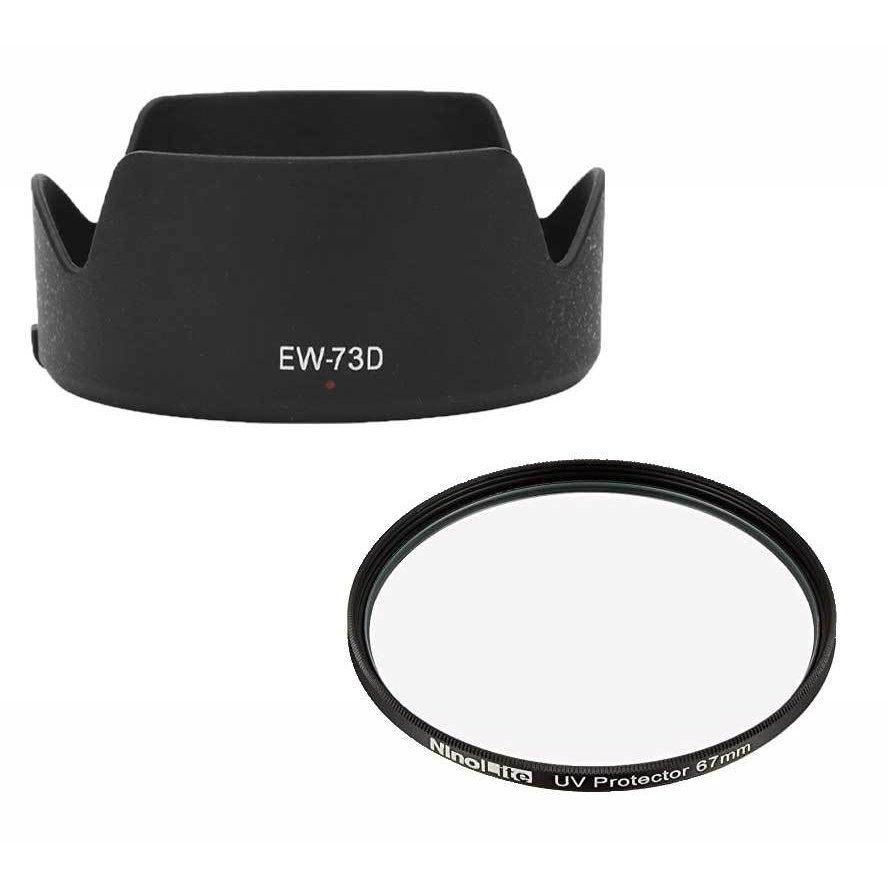 2点セット EW-73D 互換 レンズフード RF24-105mm F4-7.1 IS STM 対応