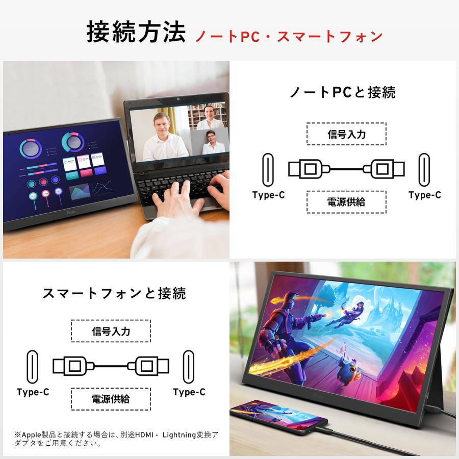 Pixio モバイルモニター ポータブルモニター PX160WAVE 15.6インチ