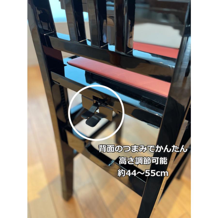 爆買WEEK 3/1まで！】ピアノ椅子 トムソン椅子 No.5AX 背もたれ付き