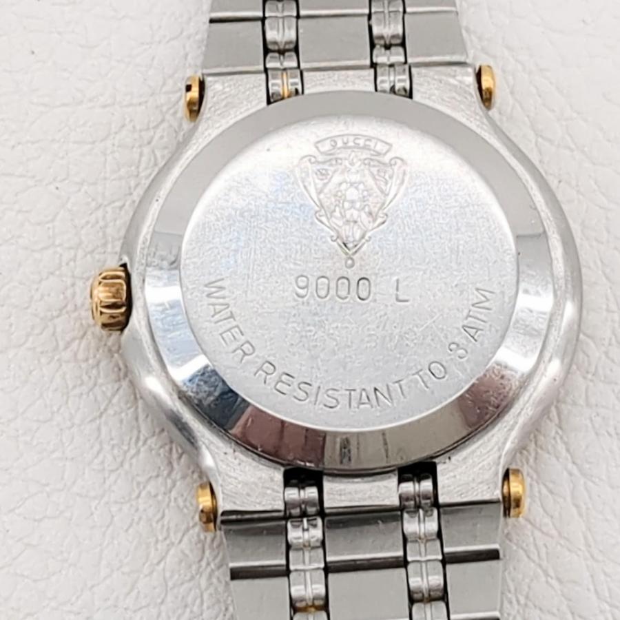 GUCCI（グッチ） 保証付 クオーツ レディースウォッチ 9000L コンビ
