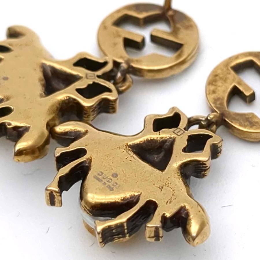 GUCCI（グッチ） ピアス インターロッキングG ビー 蜂型 ゴールド