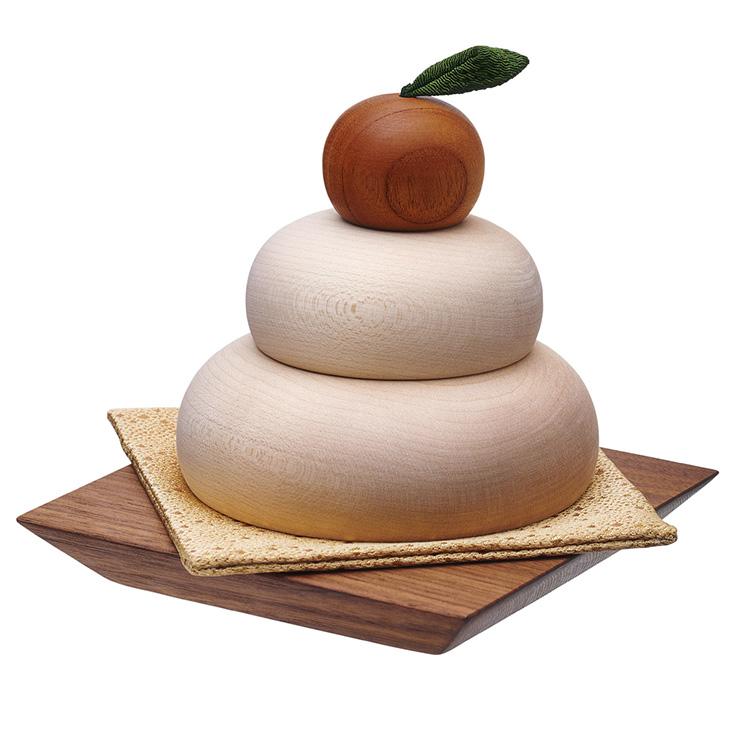 DT 日本製 鏡餅 鏡もち 木製 飾り 置き物 当店オリジナル 卓上 小物