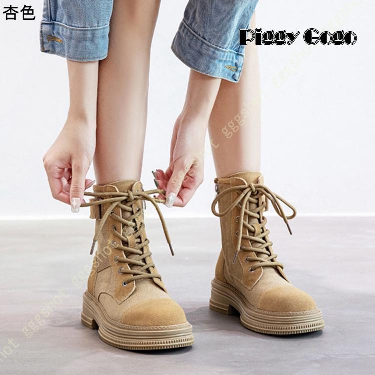 キャンバス 編み上げブーツ ハイカット スニーカー ブーツ 厚底