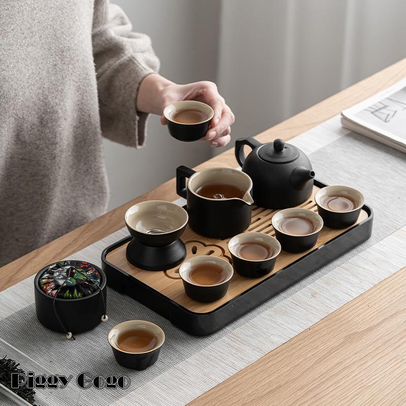 茶器セット ティーセット 陶器 湯呑み 和風急須 12個セット