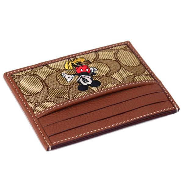 COACH（コーチ） カードケース ディズニー ミッキー コラボ ジャガード