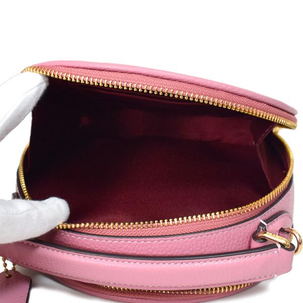 COACH（コーチ） バッグ ぺブルレザー キャンティーン ロゴ 丸型