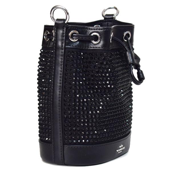 COACH（コーチ） バッグ レザー クリスタル ファブリック ストーン