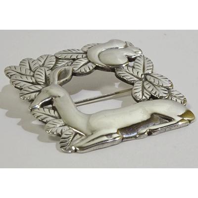 Georg Jensen（ジョージ ジェンセン） ブローチ318 鹿とリス