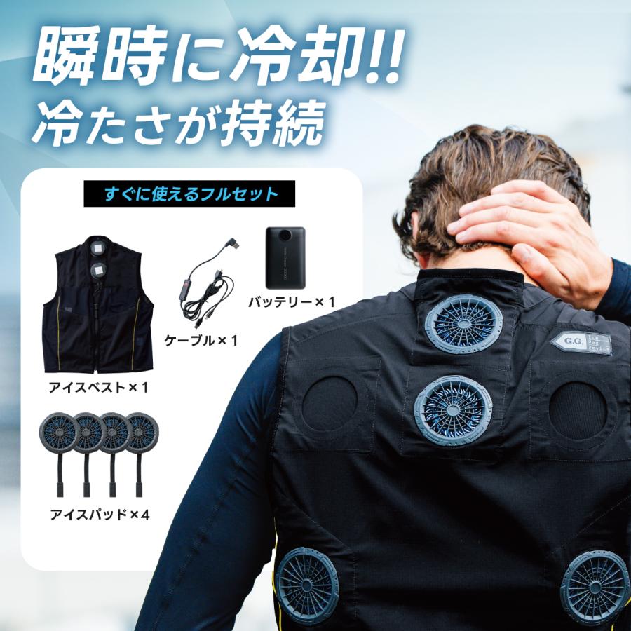 G.G. 特価 即日発送 桑和 ペルチェベスト 13209 フルセット 冷却ベスト