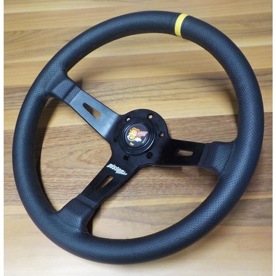 JURAN（ジュラン） PISTONWORKSステアリング ディンプルレザー 35Φ