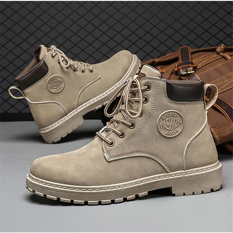 ワークブーツ メンズ ショートブーツ ハイカット 安全靴 編み上げ