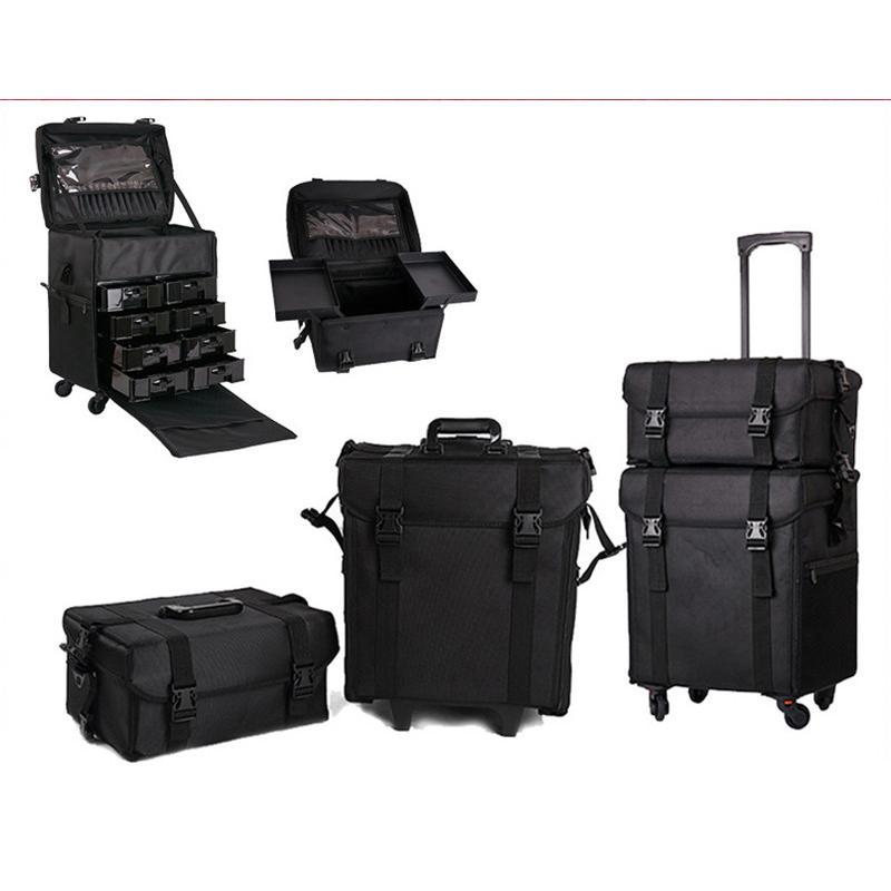 3WAY メイクボックス キャリーケース 大容量 プロ仕様 持ち運び 多機能