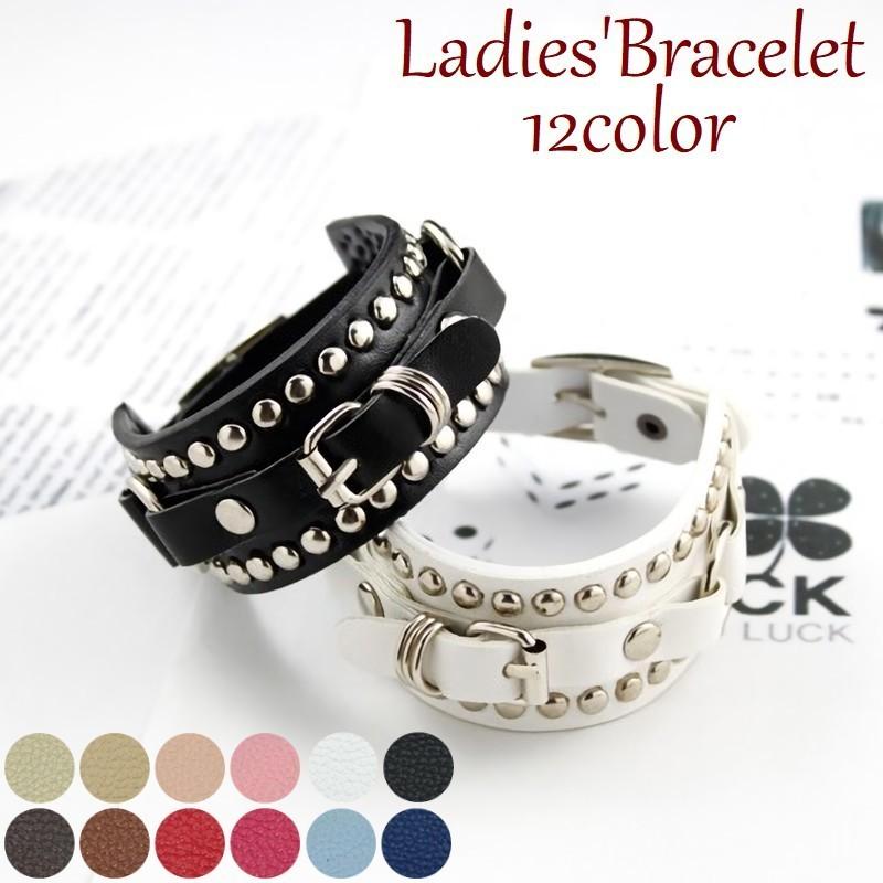 plusnao（プラスナオ） スタッズブレスレット 男女兼用 ロックシック