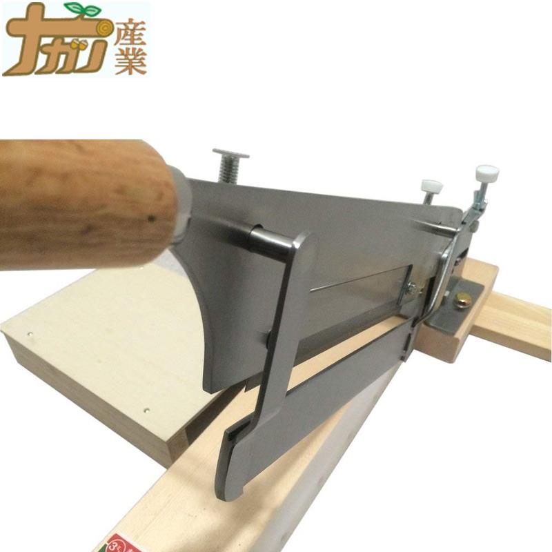 2軸式 スライドかきもちカッター 刃渡り155mm 有効切り巾120mm かき