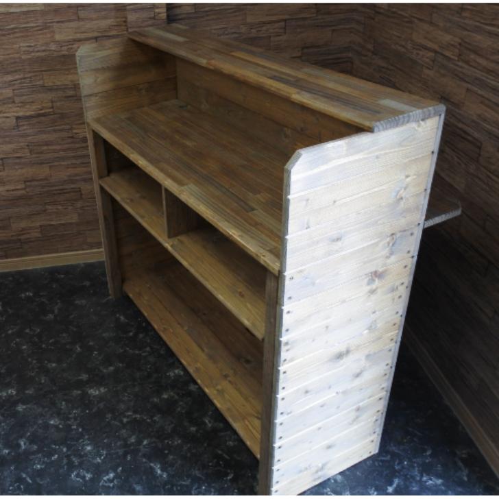 レジカウンター 無垢材 幅120cm オーダーメイド おしゃれ カフェ