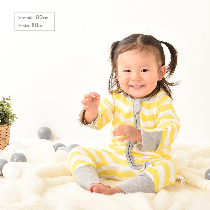 plusnao（プラスナオ） カバーオール ロンパース オールインワン 長袖