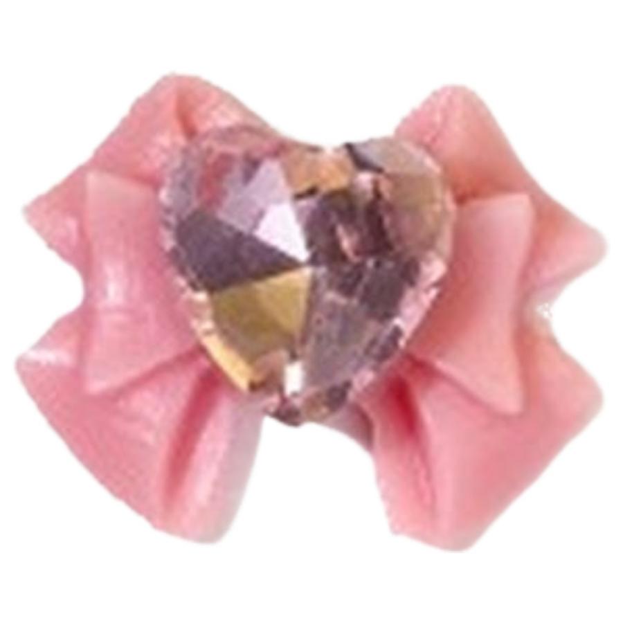 ネイルパーツ 10個セット リボン 3Dアート 3D ハート ラインストーン