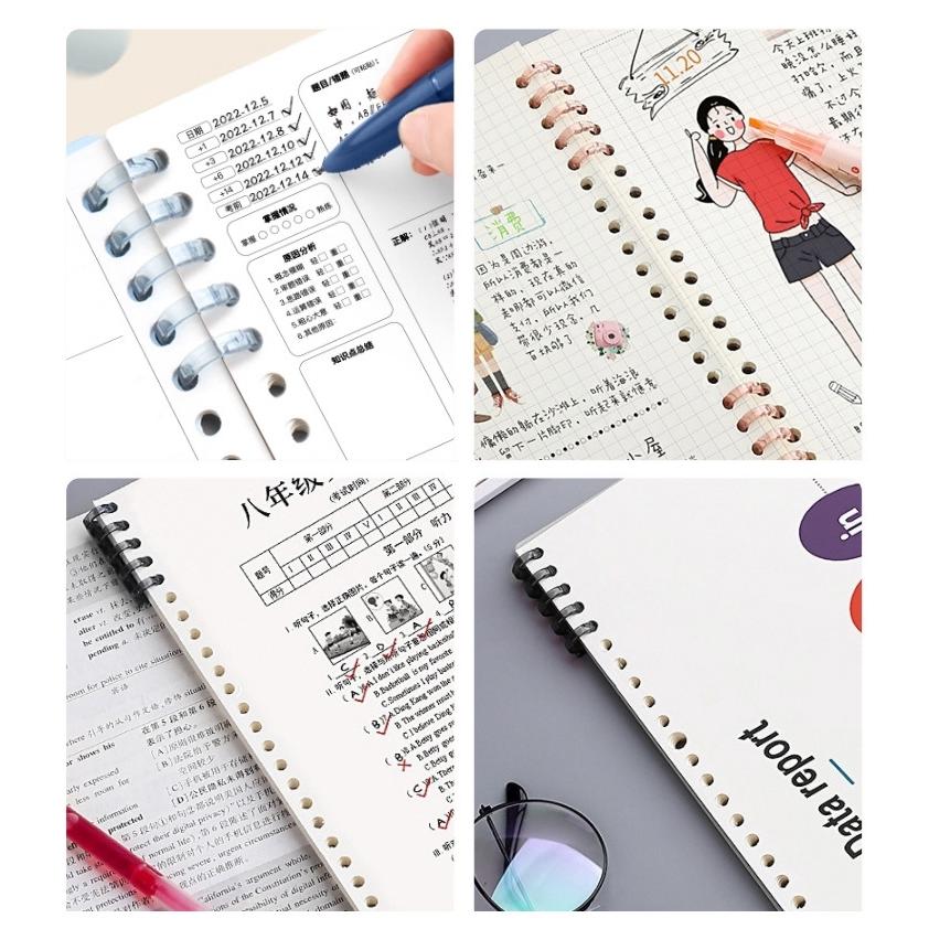 plusnao（プラスナオ） バインダーリング 6個セット ルーズリーフ