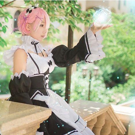 ウィッグ付き Re:ゼロから始める異世界生活 風 リゼロ ラム レム