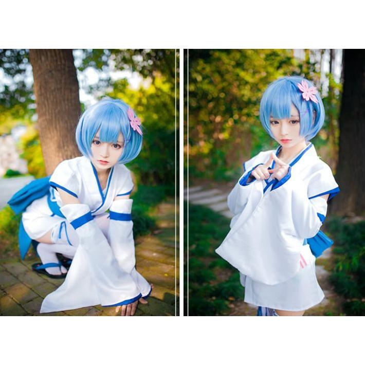 ウィッグ付き Re:ゼロから始める異世界生活 風 リゼロ ラム レム 幼少